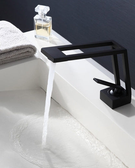 Baterie Lavoar BlackStone – Design Modern, Alamă Solidă, Negru Mat, VST27