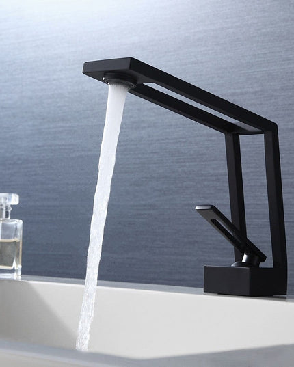 Baterie Lavoar BlackStone – Design Modern, Alamă Solidă, Negru Mat, VST27