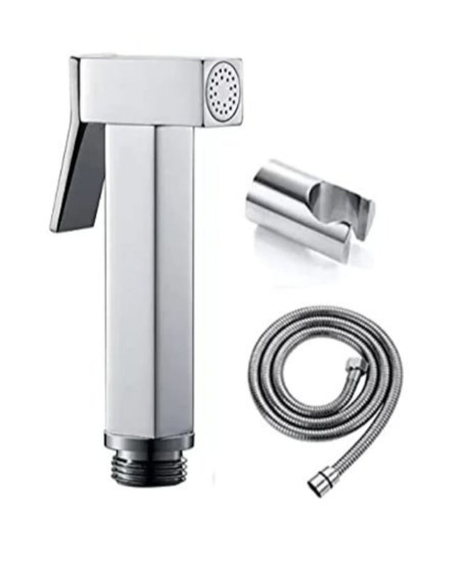 Duș Igienic Manual din Metal – Finisaj Cromat, Design Pătrat Modern, vst106