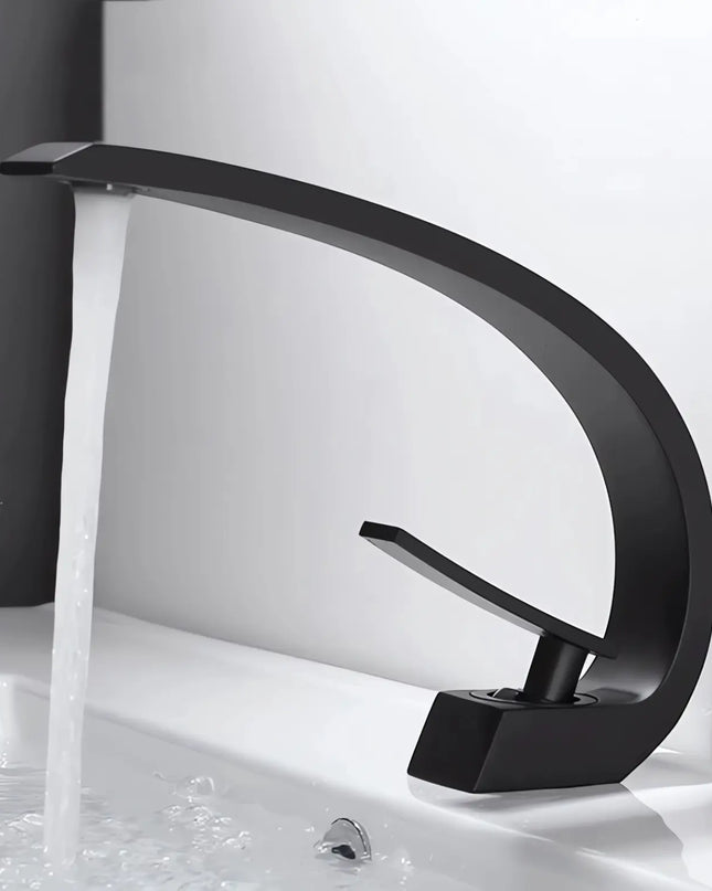Baterie Lavoar Negru Mat din Alamă – Design Modern și Durabil, VST26