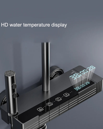 Coloană de Duș AquaLux – Control Termostatic & Afișaj Digital