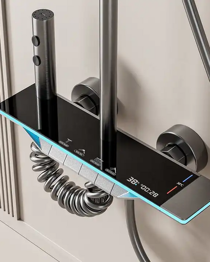 Coloană de Duș AquaVision – Afișaj LED, Termostat și Funcții Multiplu Personalizabile, BSL8