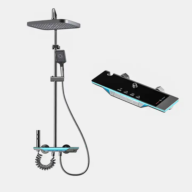 Coloană de Duș AquaVision – Afișaj LED, Termostat și Funcții Multiplu Personalizabile, BSL8