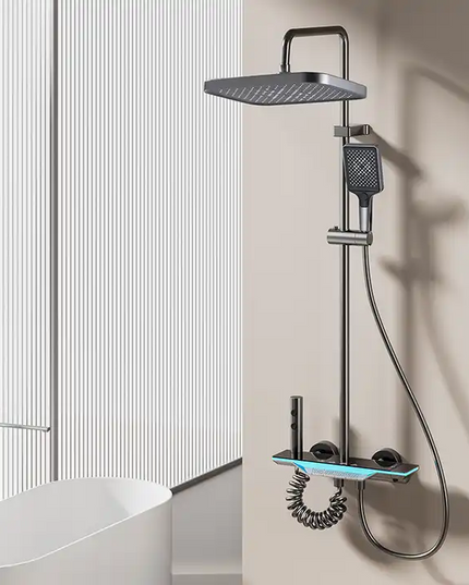 Coloană de Duș AquaVision – Afișaj LED, Termostat și Funcții Multiplu Personalizabile, BSL8