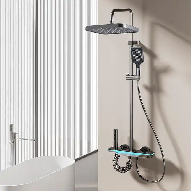 Coloană de Duș AquaVision – Afișaj LED, Termostat și Funcții Multiplu Personalizabile, BSL8