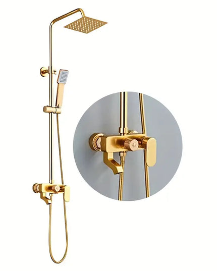 Baterie Baie Auriu Mat – Design Simplu, Monocomandă Elegantă, VST102