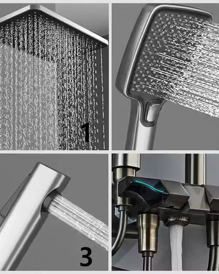 Coloană de Duș AirFlow Elite – LED Inteligent și Control Termostatic pentru O Experiență de Lux