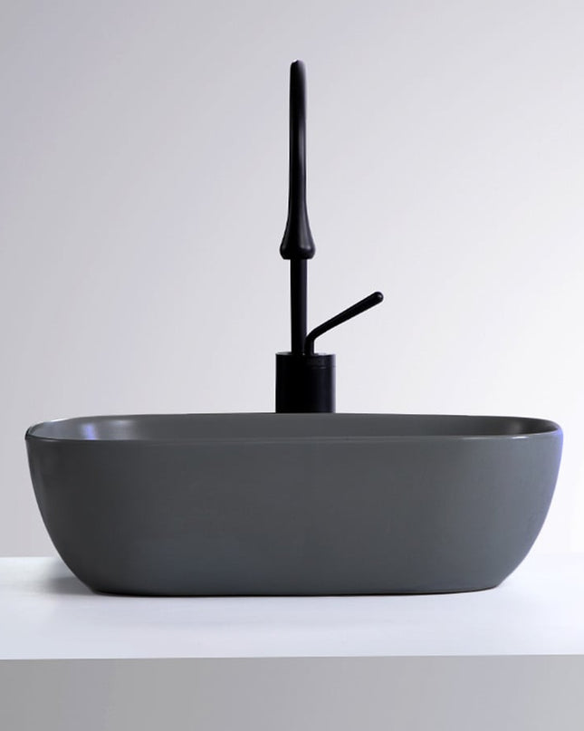 Lavoar Pe Blat, Gri Închis, Design Modern, Semi rotund VST18