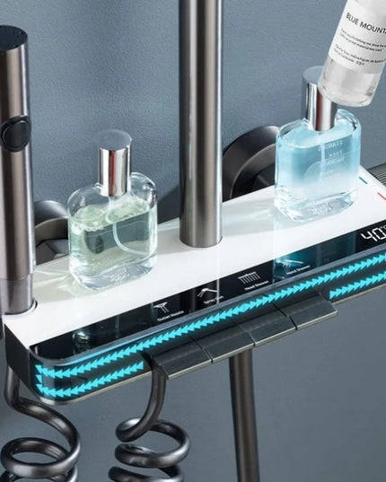 Coloană de Duș LuxTherm – Afișaj Digital & LED pentru O Experiență Premium