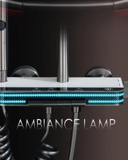 Coloană de Duș LuxTherm – Afișaj Digital & LED pentru O Experiență Premium