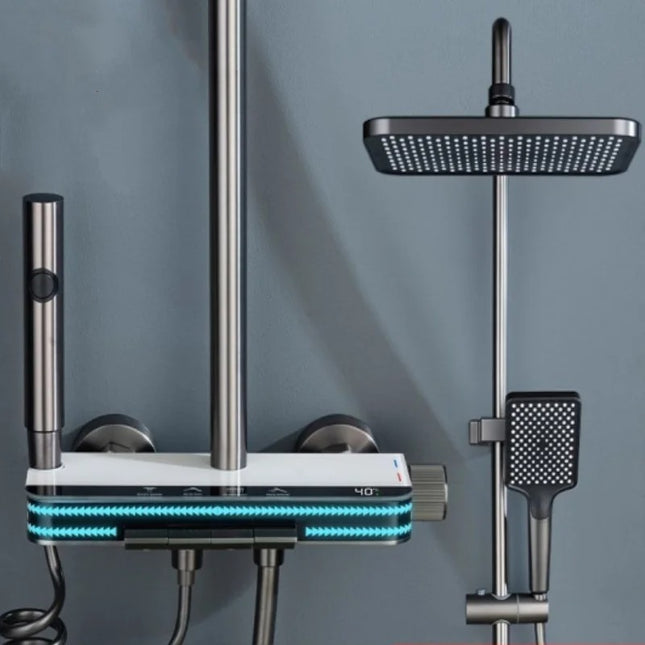Coloană de Duș LuxTherm – Afișaj Digital & LED pentru O Experiență Premium