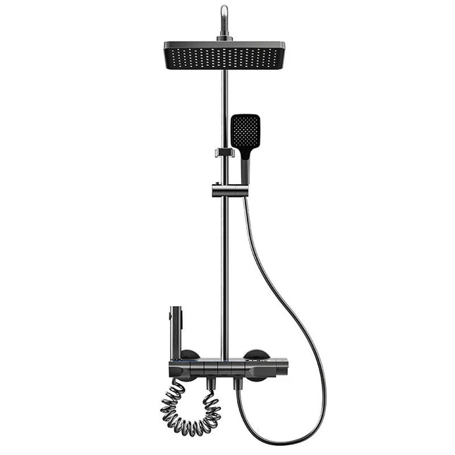 Coloană de Duș SmartLine – Design Antracit cu Afișaj LCD și Iluminare LED