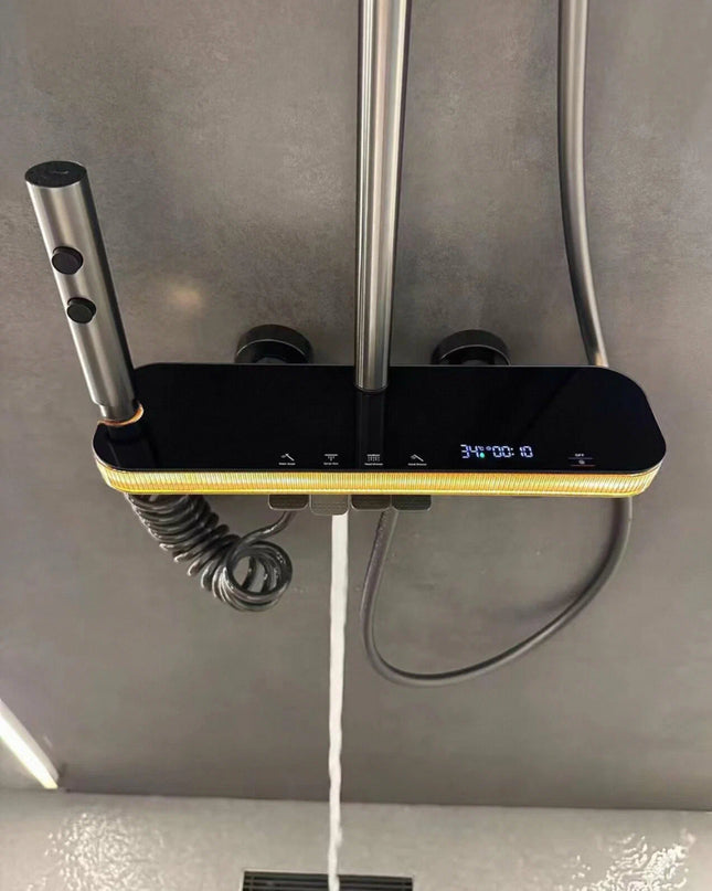 Sistem de duş „Tropic Rain” cu iluminare ambient şi indicator digital de temperatură, MTZ6