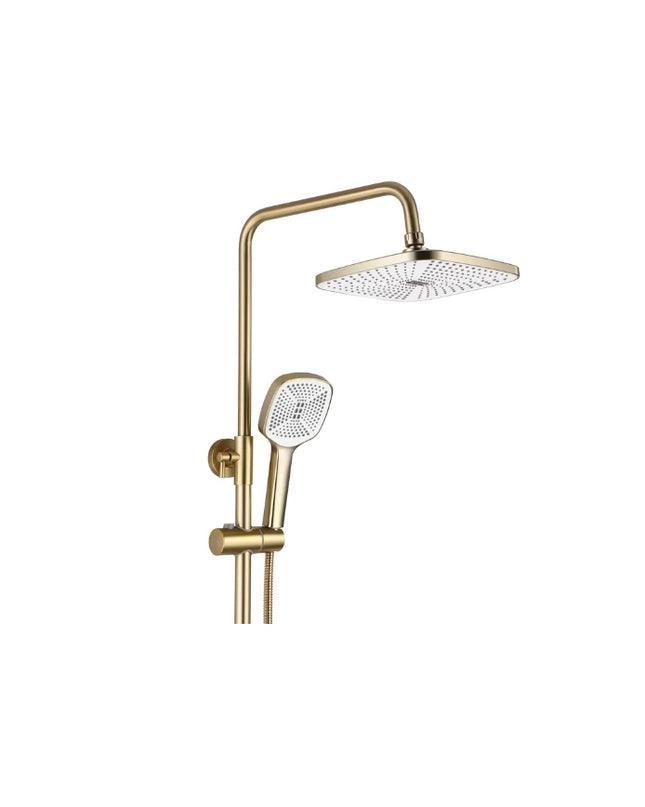 Set de Duș cu Baterie pentru Cadă și Duș, Auriu Periat (Brushed Gold), BSL22