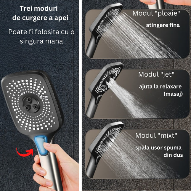 Set de Duș AquaElegance – Afișaj Digital și Funcții Multiple pentru Confortul Zilnic