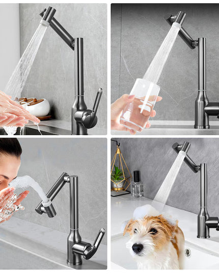 Baterie Baie/Bucătărie Rotativă cu Design Universal, Robinet de Lavoar Modern, VST127