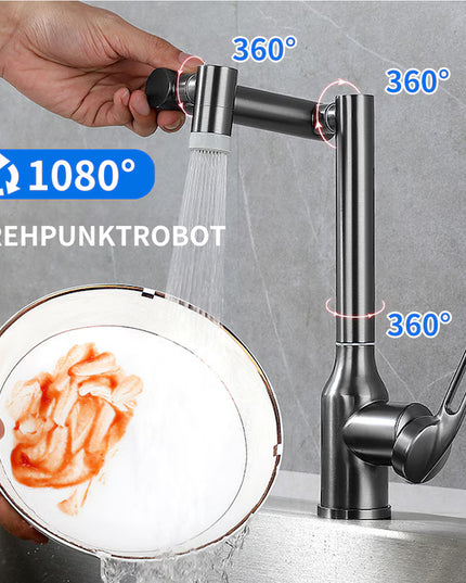 Baterie Baie/Bucătărie Rotativă cu Design Universal, Robinet de Lavoar Modern, VST127