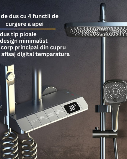 Set de Duș AquaElegance – Afișaj Digital și Funcții Multiple pentru Confortul Zilnic