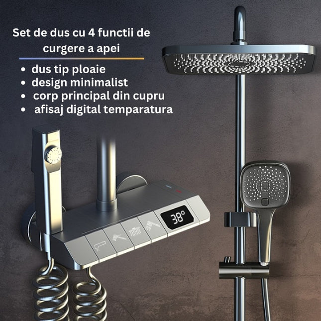 Set de Duș AquaElegance – Afișaj Digital și Funcții Multiple pentru Confortul Zilnic