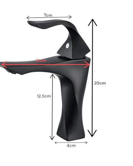 Baterie Lavoar Negru Mat - Design Modern și Elegant, VST1