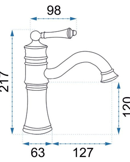 Baterie Lavoar RoyalBronze – Eleganță Vintage, Negru, VST29