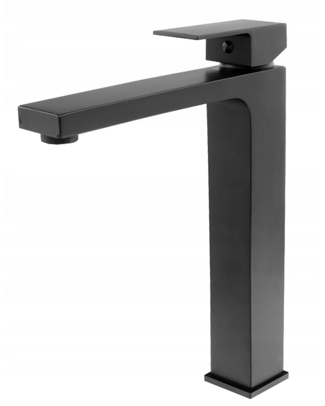 Baterie Lavoar Neagră Mată 30 cm – Design Minimalist, Montaj Pe Blat, Jet Precis, VST16