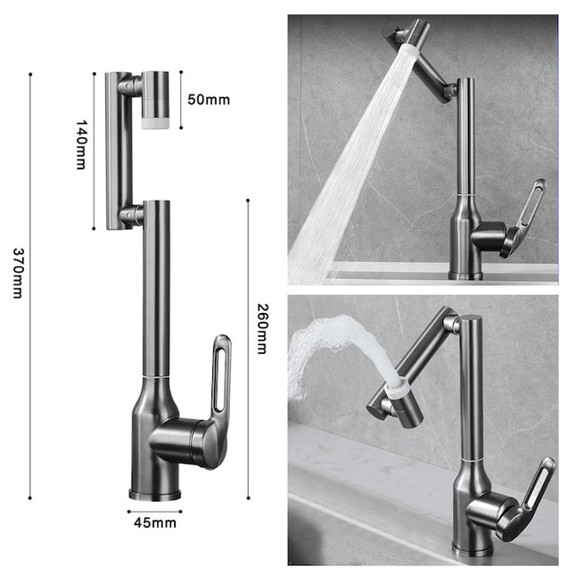 Baterie Baie/Bucătărie Rotativă cu Design Universal, Robinet de Lavoar Modern, VST127