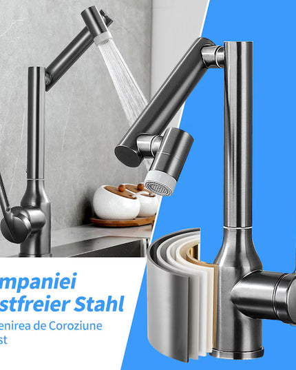 Baterie Baie/Bucătărie Rotativă cu Design Universal, Robinet de Lavoar Modern, VST127