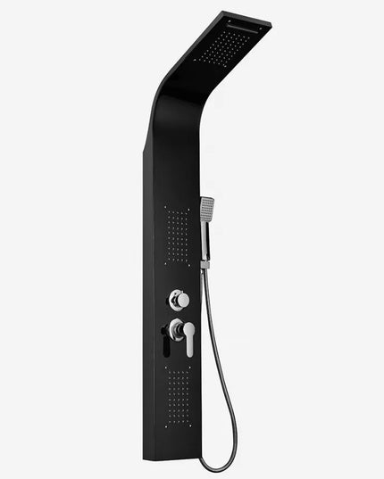 Panou de dus Monticelli cu Hidromasaj și Cascadă, Negru, VST9